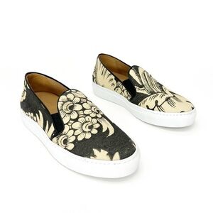 Chatelles X Antoinette Poisson Grand Pavot Slip-on Size 37 = 6 Sneaker Black Tan